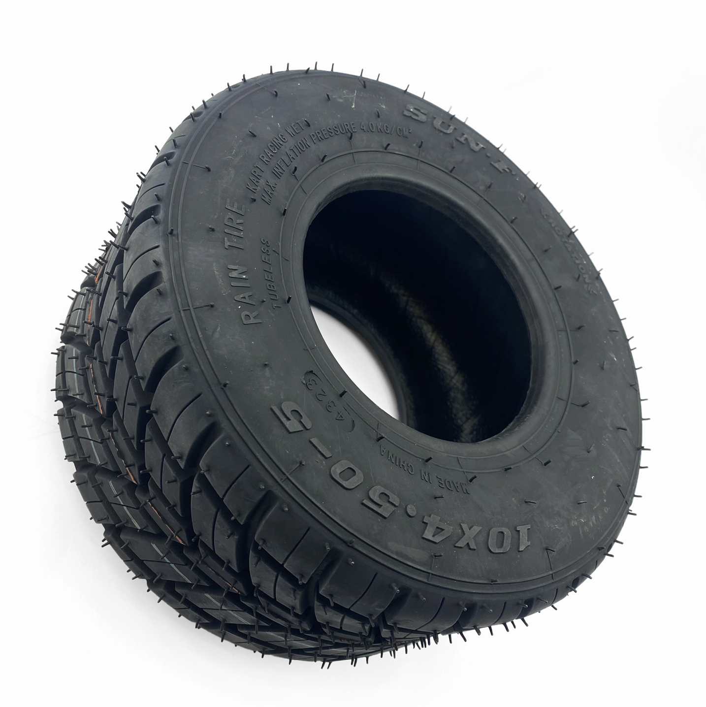 10x4.50-5 K-001R SUNF 4PLY GO KART RAIN TYRE thumbnail 3