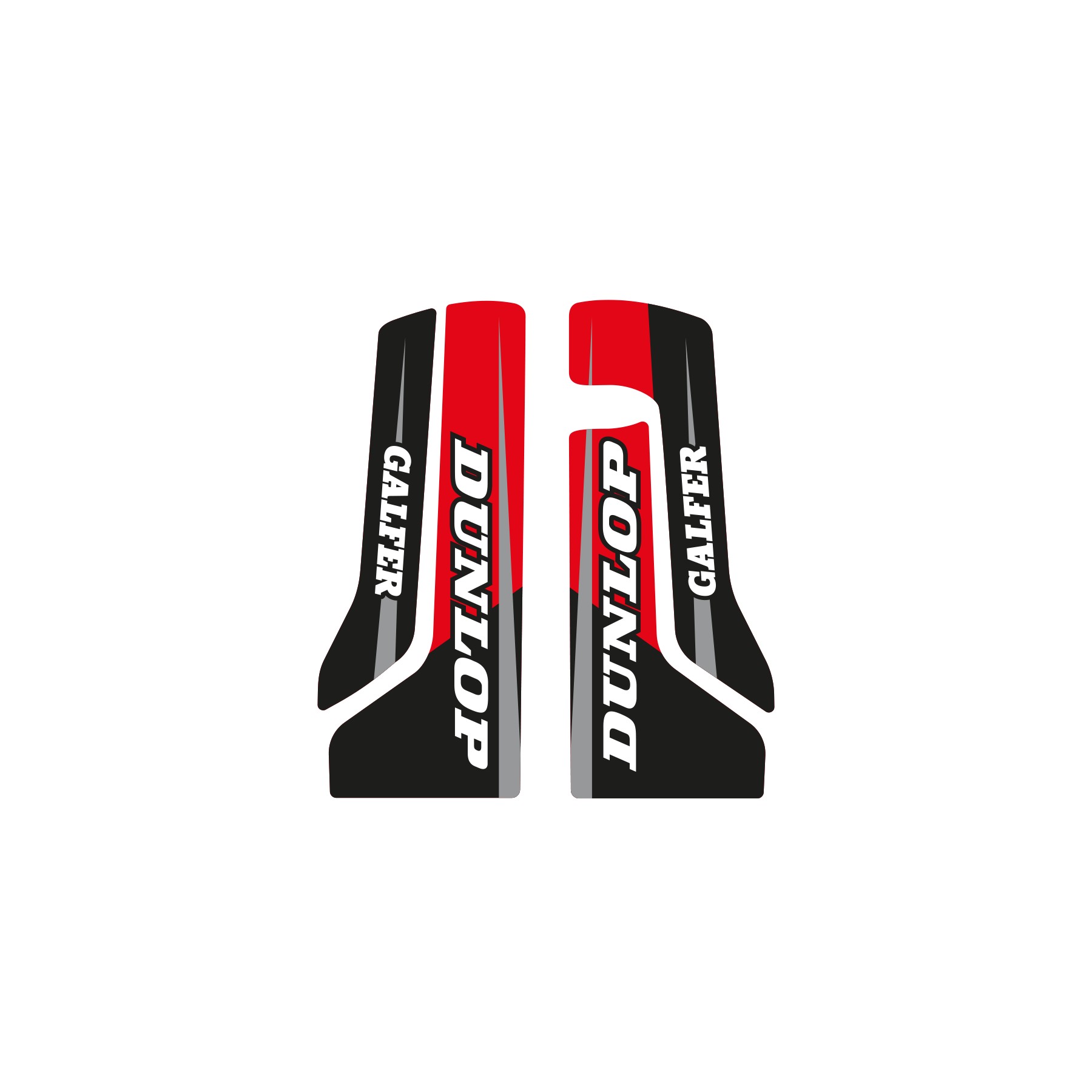 GASGAS 24-25 FORK DECALS, BLACKBIRD 5905AB image 1