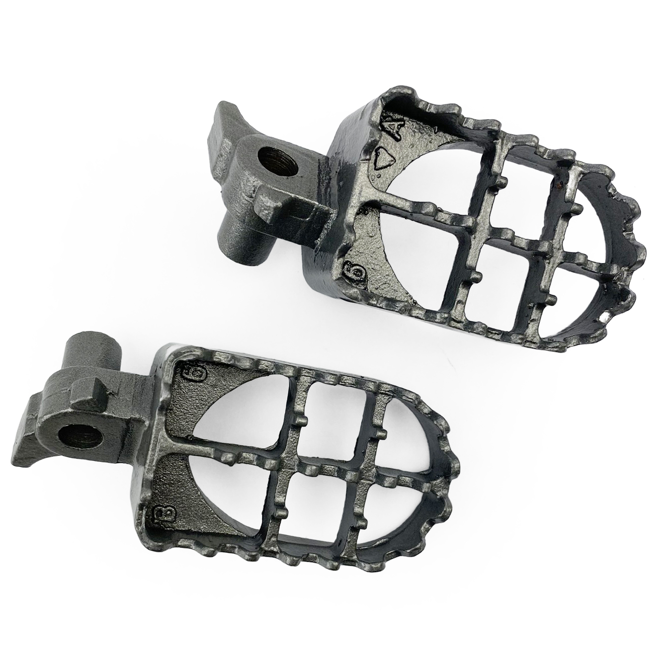FOOT PEGS STEEL GREY CR, HONDA CR125/CR250/CR500 thumbnail 2