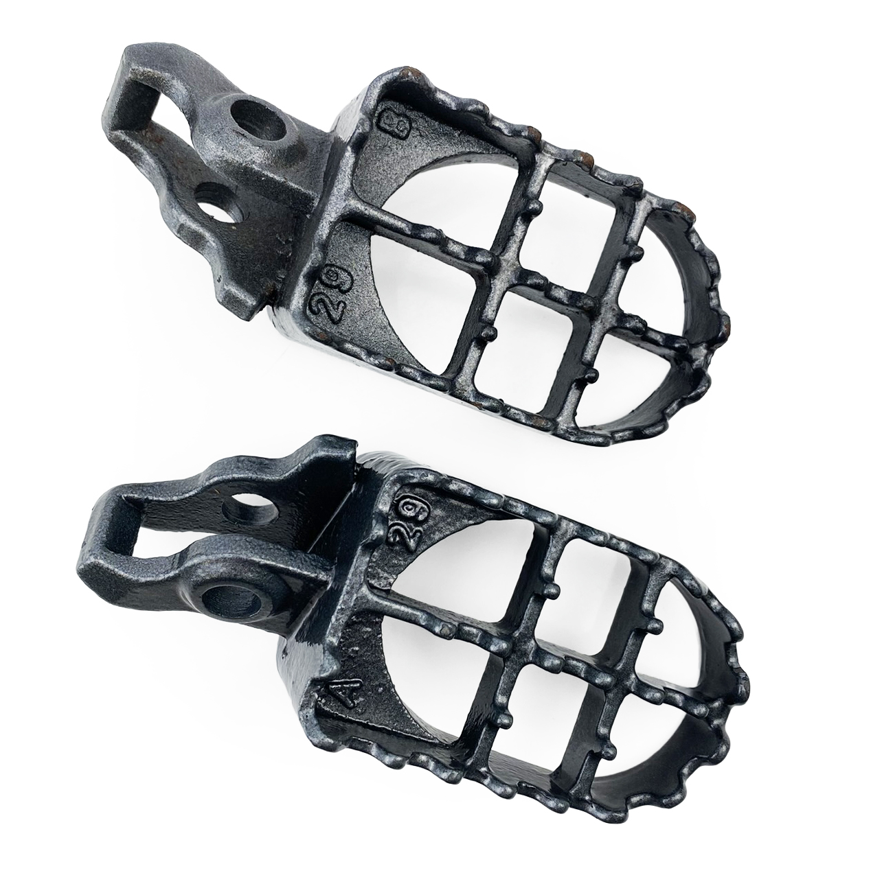 FOOT PEGS STEEL GREY CRF, HONDA CR 02-07, CRF 02-16 thumbnail 2