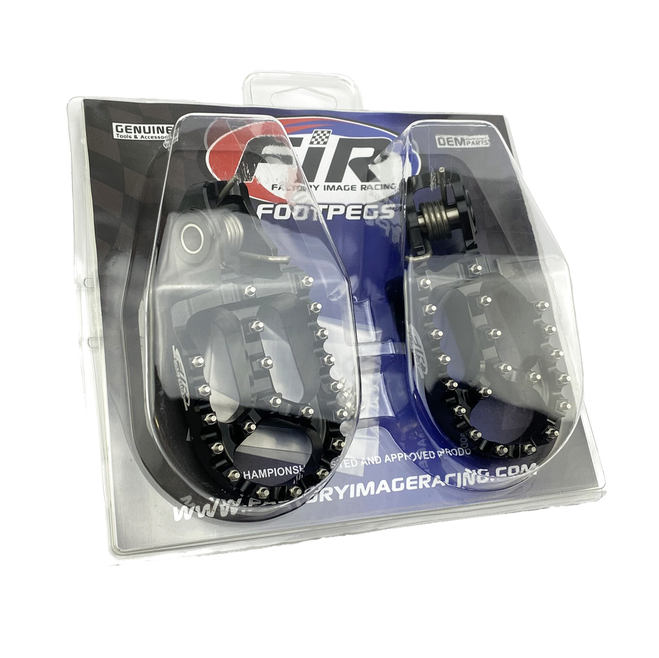 FOOT PEGS ALUMINIUM BLACK STARK VARG ASF-364 thumbnail 2