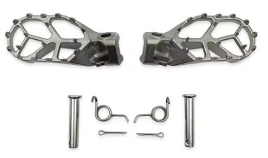 FOOT PEGS 24-26 KTM HUSQVARNA GASGAS SX SX-E TC EE MC MC-E 3 5 50 65 STAINLESS STEEL A40003040000 image 1