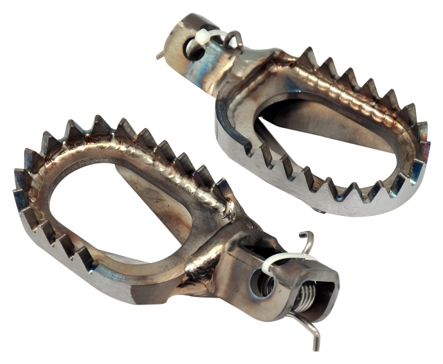 FOOT PEGS TITANIUM KTM HUSQVARNA GASGAS 50 65 24-25 image 1