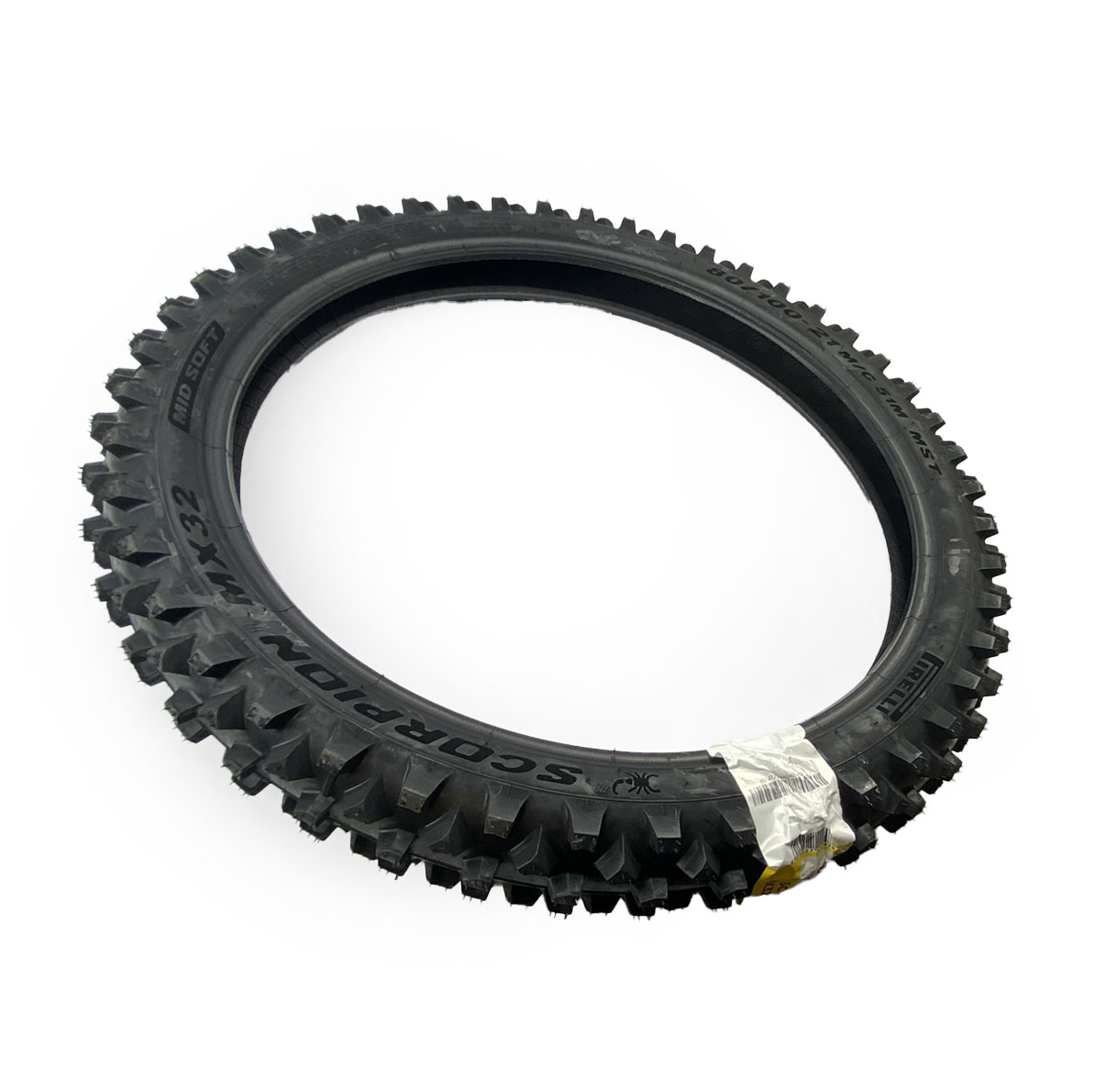 21-80/100 MX32 MID SOFT, PIRELLI TYRE 4574700 SCORPION NEW 2025 MX32 image 1