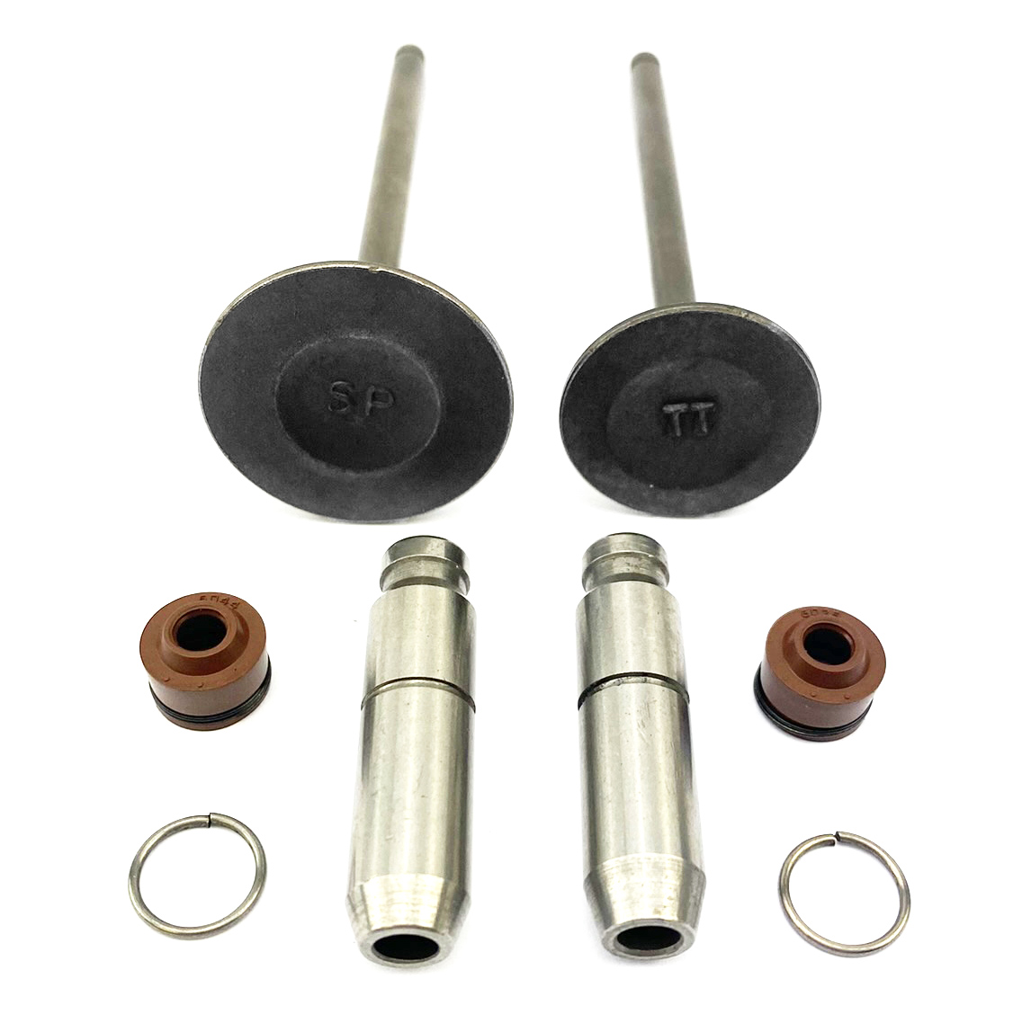 VALVE INTAKE & EXHAUST + GUIDES HONDA XR150 CRF150 NXR150 NXR150 CG150 thumbnail 2