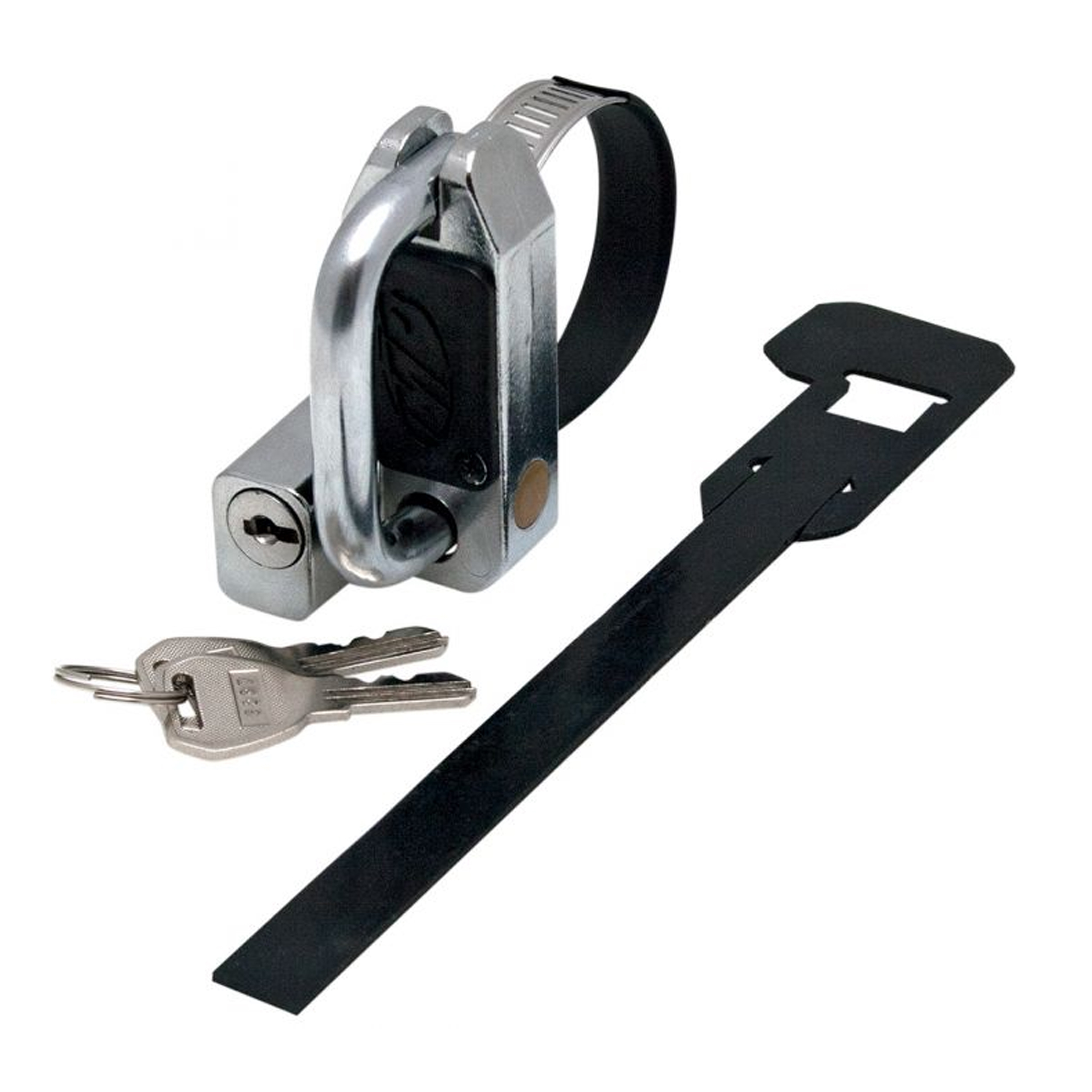 CHROME UNIVERSAL HELMET LOCK MOTION PRO image 1