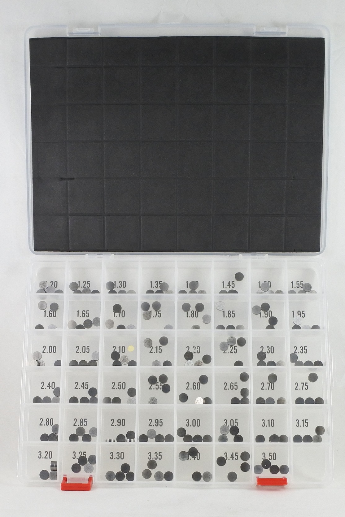 VALVE SHIM KIT 7.48mm 1.20-3.50mm 0.05mm INCREMENTS 4PCS EACH SIZE VINTCO 7.48SHIMKIT thumbnail 2