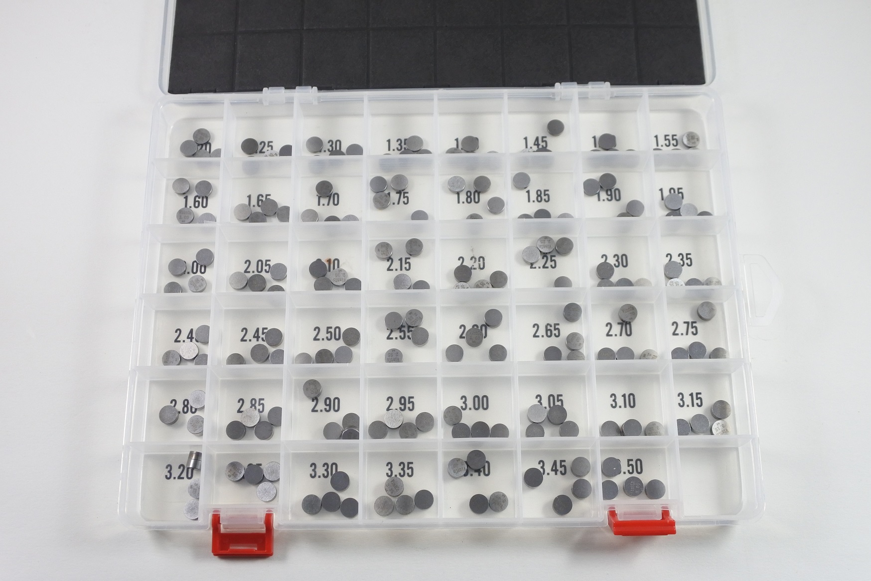 VALVE SHIM KIT 7.48mm 1.20-3.50mm 0.05mm INCREMENTS 4PCS EACH SIZE VINTCO 7.48SHIMKIT thumbnail 3