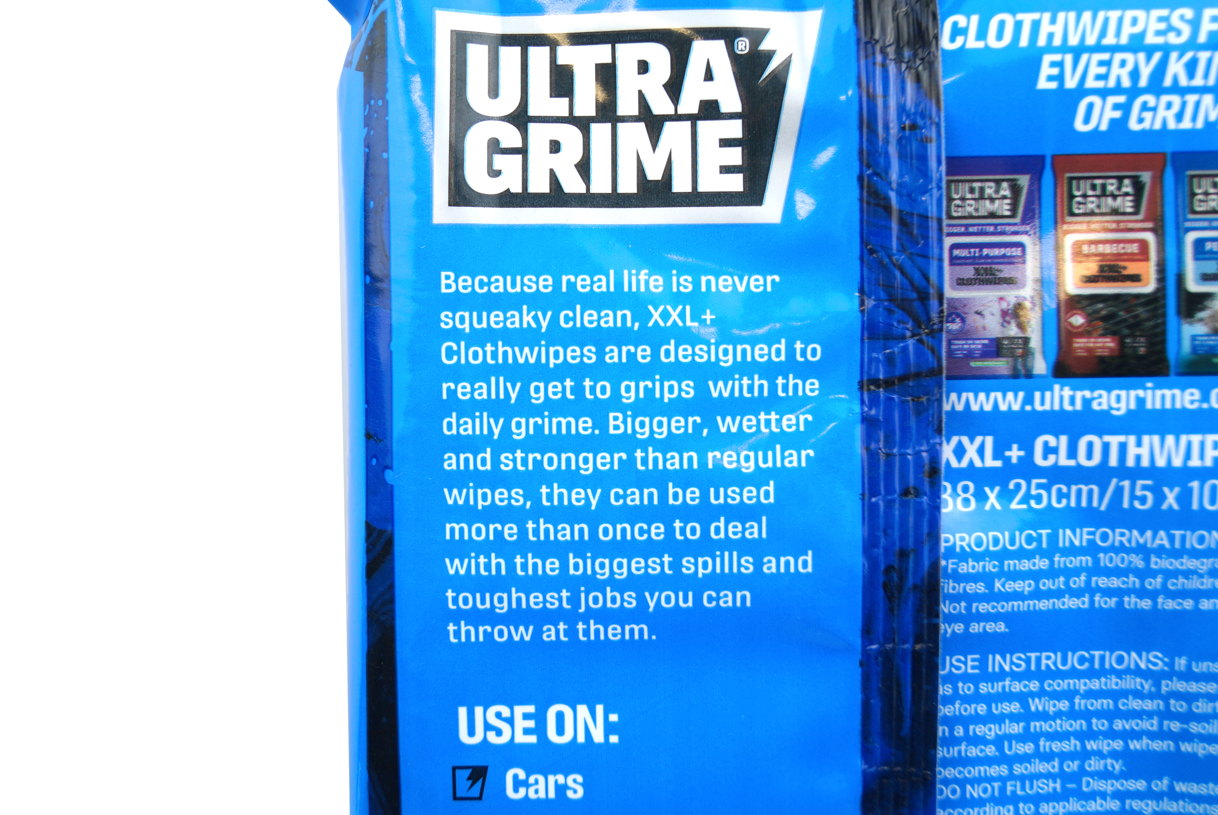 ULTRAGRIME WIPES 40PK XXL, Multi-Purpose Original Clothwipes 40pk, 2931138CM x 25CM HAND WIPES thumbnail 3