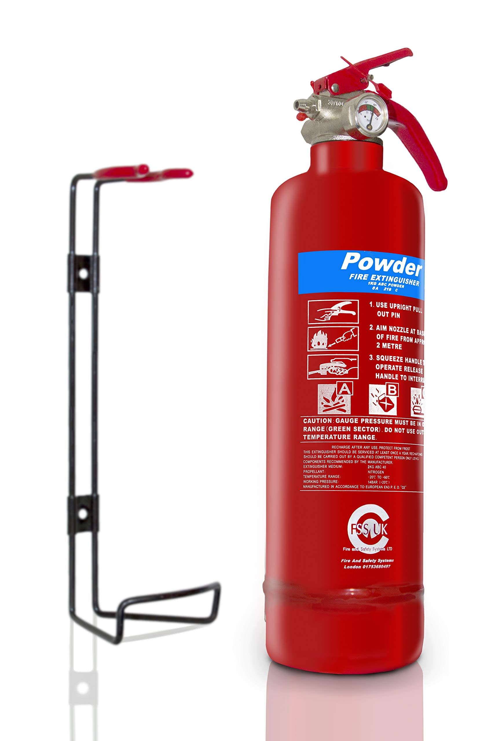 ABC DRY POWDER FIRE EXTINGUISHER, 1KG, RE FAB19 image 1