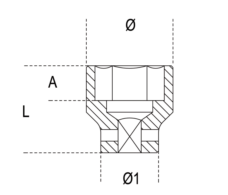 Impact Socket 1/2 Standard Series, 10mm - Beta Tools 720 10 thumbnail 3