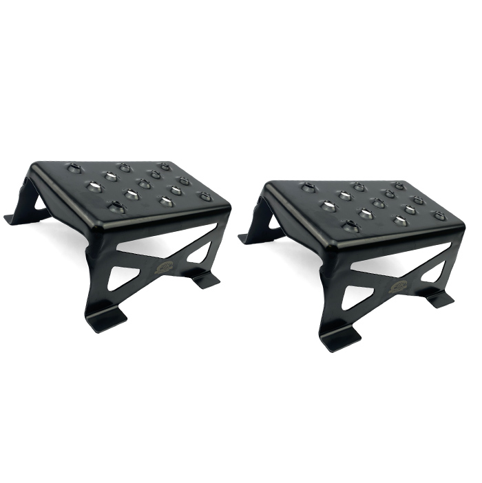 STEEL STARTING BLOCKS 95MM (3.75 INCH), FIR ASOT-504 BLACK image 1