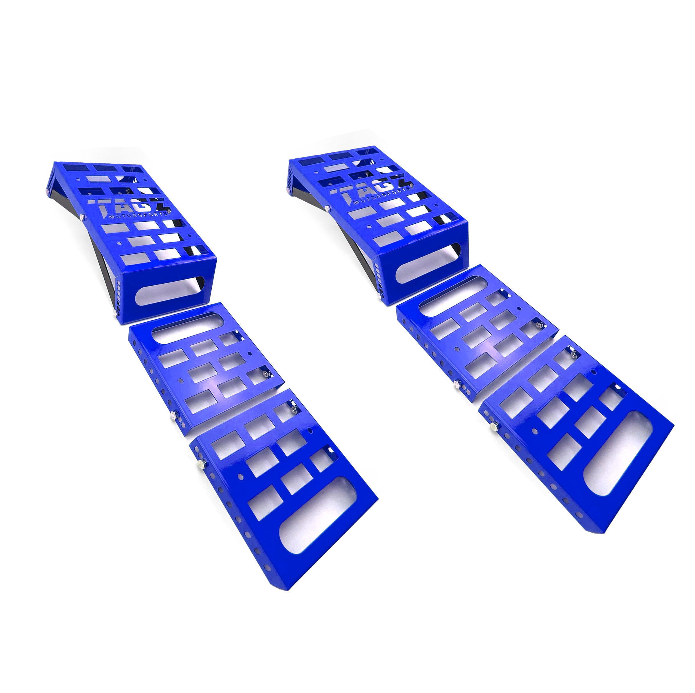 UNIVERSAL STARTING BLOCKS BLUE LIGHTWEIGHT STEEL ADJUSTABLE 80 – 190mm TAG-Z thumbnail 4