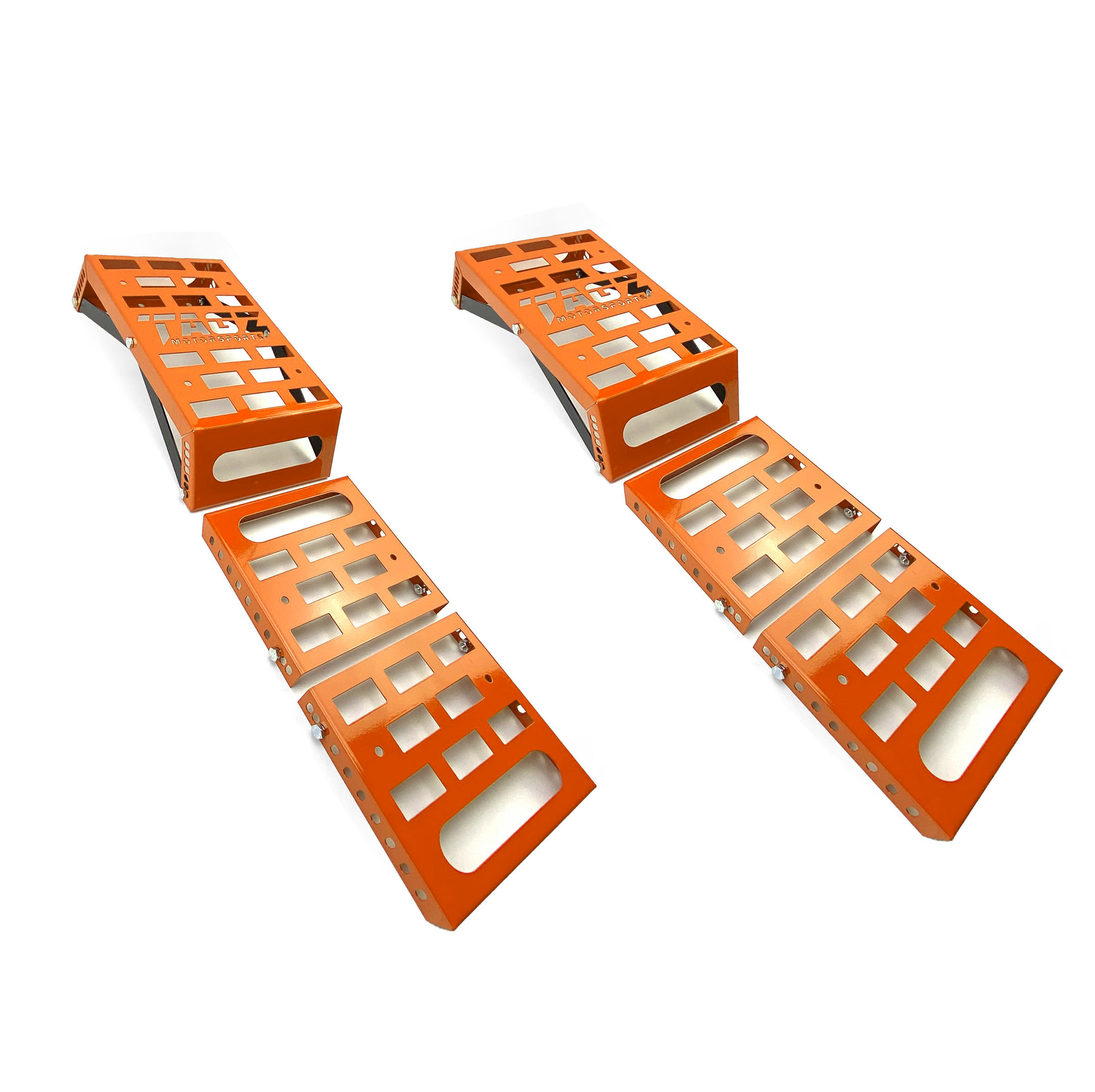 UNIVERSAL STARTING BLOCKS ORANGE LIGHTWEIGHT STEEL ADJUSTABLE 80 – 190mm TAG-Z thumbnail 4