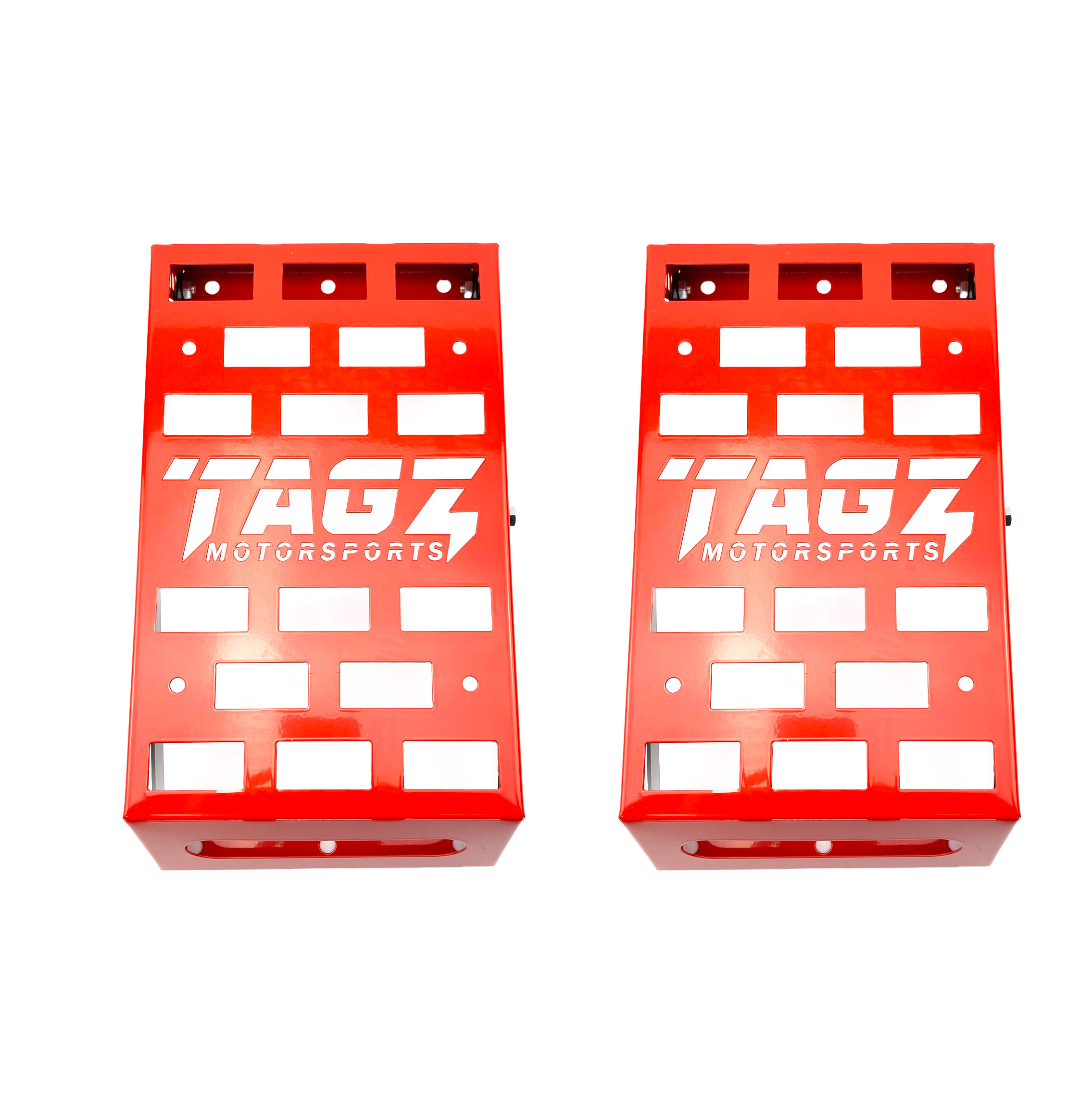 UNIVERSAL STARTING BLOCKS RED LIGHTWEIGHT STEEL ADJUSTABLE 80 – 190mm TAG-Z thumbnail 3