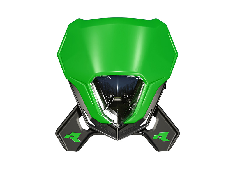 V FACE 2.0 FULL LED HEADLIGHT R-TECH GREEN R-MASKVENR025 image 1