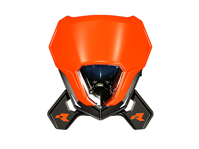 V FACE 2.0 FULL LED HEADLIGHT R-TECH ORANGE R-MASKARNR025 image 1