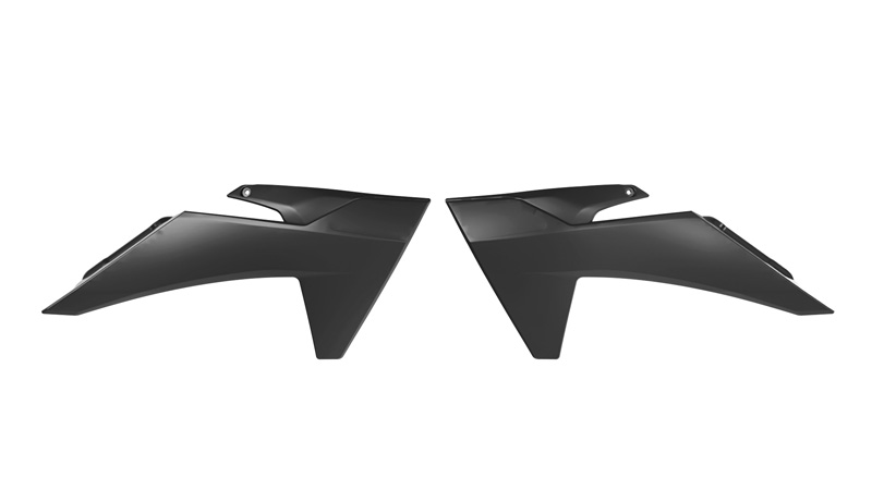 RADIATOR SCOOPS 2024-2025 KTM SX 65, BLACK RTECH R-CVKTMNR002465 image 1