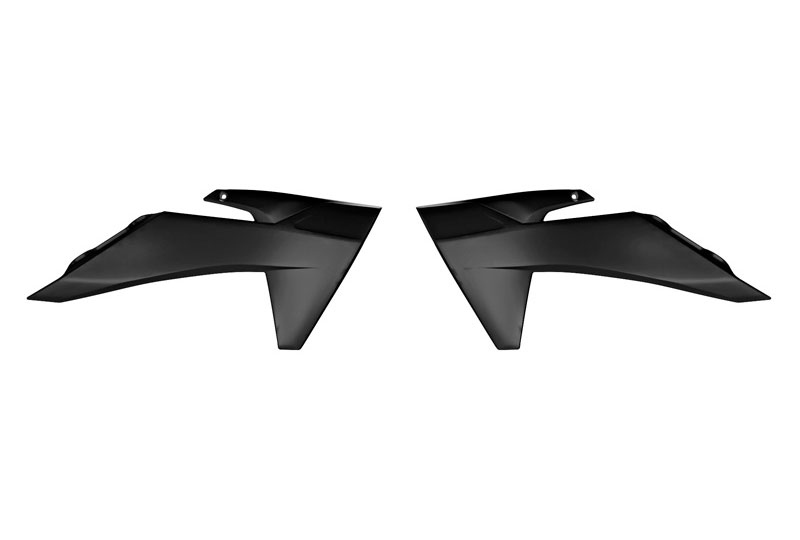 RADIATOR SCOOPS 2024-2025 KTM SX 50, BLACK RTECH R-CVKTMNR00150 image 1