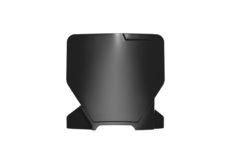 FRONT PLATE 2024 HUSKY TC65, BLACK, RTECH R-TBHSQNR0165 image 1