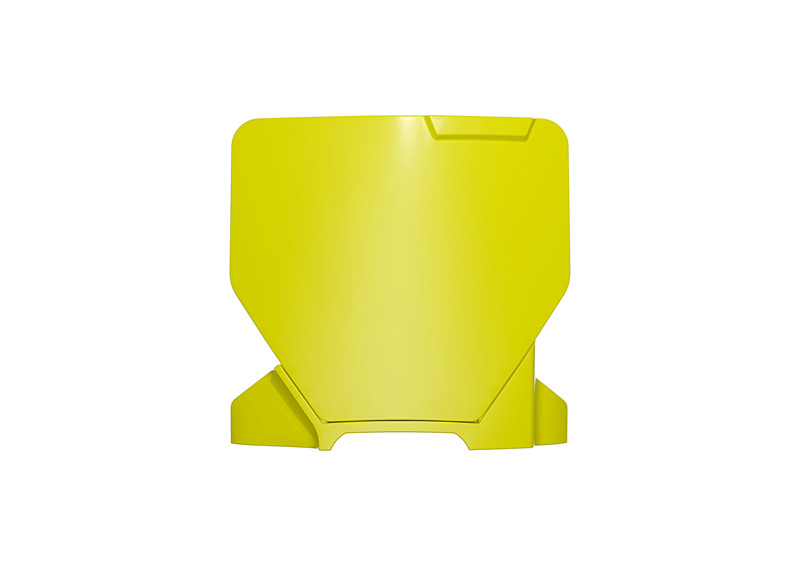 FRONT PLATE 2024 HUSKY TC65, YELLOW, RTECH R-TBHSQGQ0165 image 1