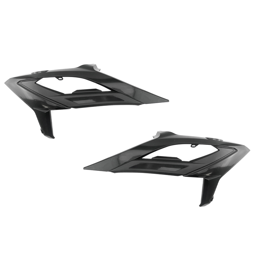 RADIATOR SCOOPS 2023-24 BETA BLACK, RTECH R-CVBETNR0023 image 1