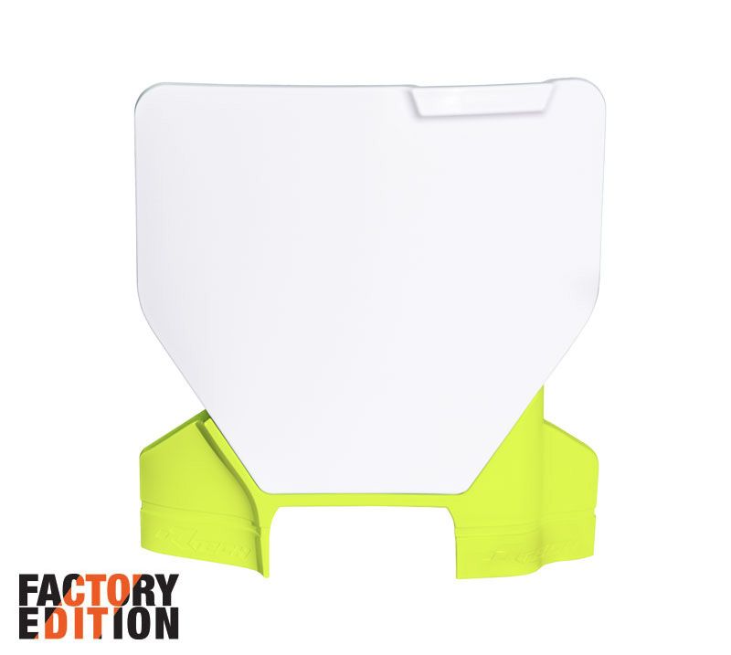 FACTORY FRONT PLATE 2023-2025 HUSKY TC/FC, WHITE/YELLOW OEM 24, RTECH R-TBHSQBNGQ93 image 1