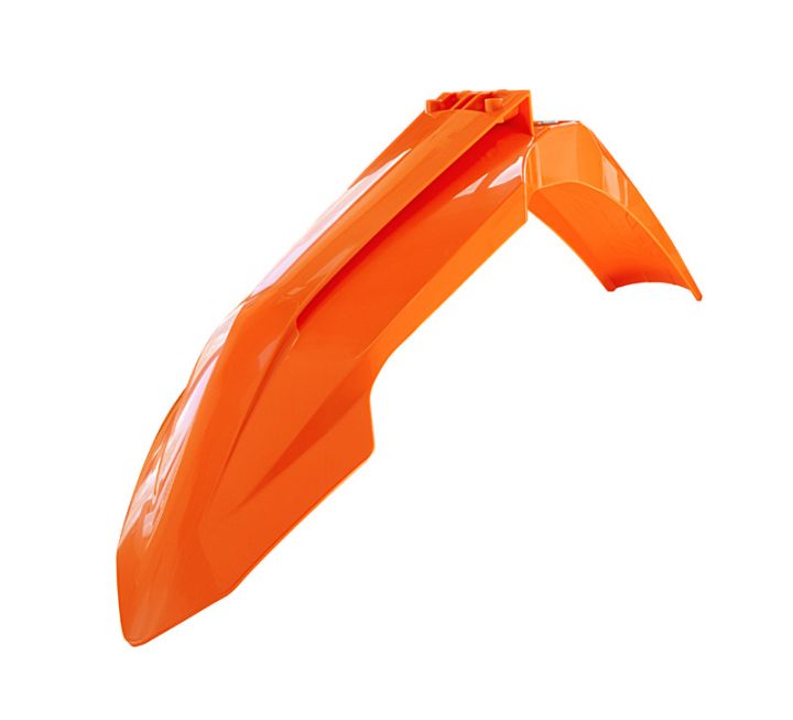 FRONT FENDER 2023-2025 SX/SX-F KTM ORANGE, RTECH R-PAKTMAR9923 image 1