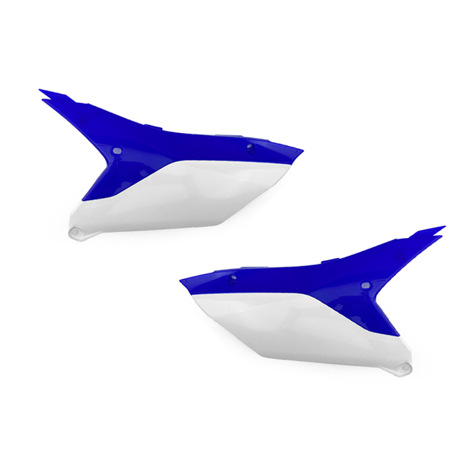 SIDE PANELS 2023-2025 YZ450F YAMAHA BLUE/WHITE, RTECH R-FIYZFBLBN23 image 1