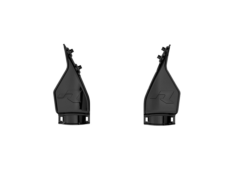 REP. TRIPLE CLAMP PROTECTORS 24-25 GAS GAS BLACK, FOR FRONT PLATE, RTECH R-PRTPIANR0924 image 1
