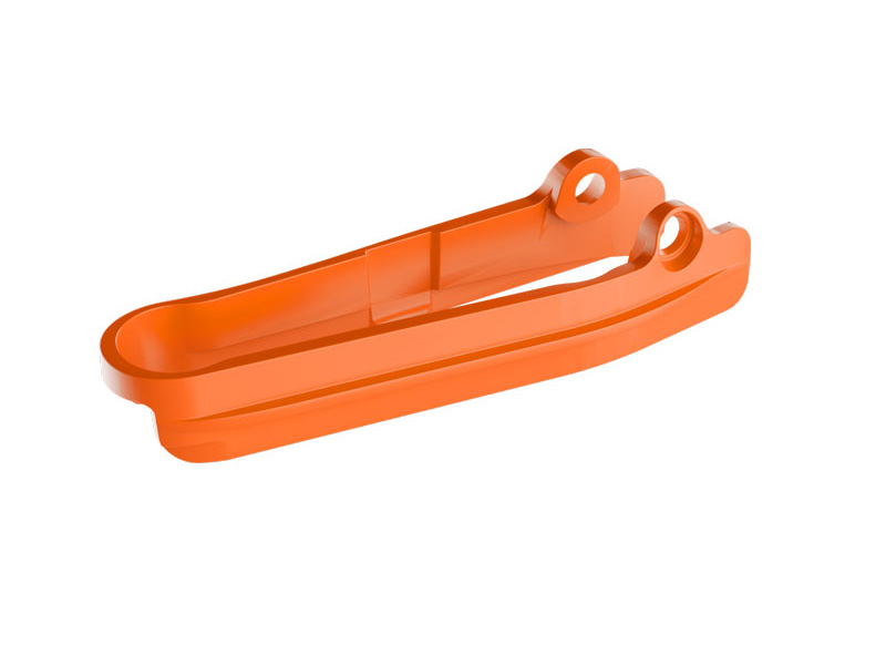 CHAIN SLIDER 2017-25 GASGAS MC 50, KTM SX 50 2017-25, ORANGE, RTECH R-SLIKTMAR050 image 1