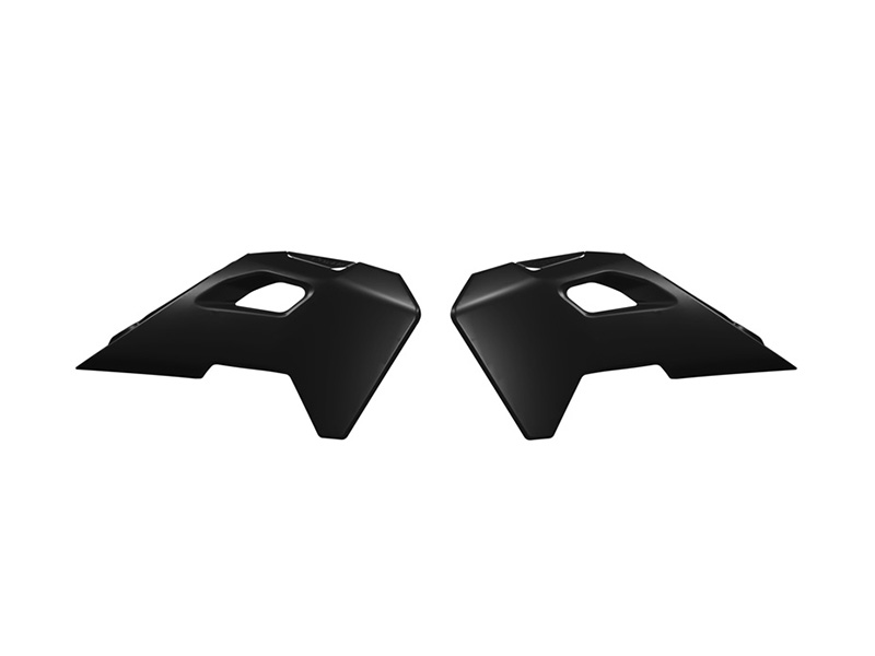 RADIATOR SCOOP 2024-2025 TC 50 HUSQVARNA, BLACK, RTECH R-CVHSQNR0050 image 1