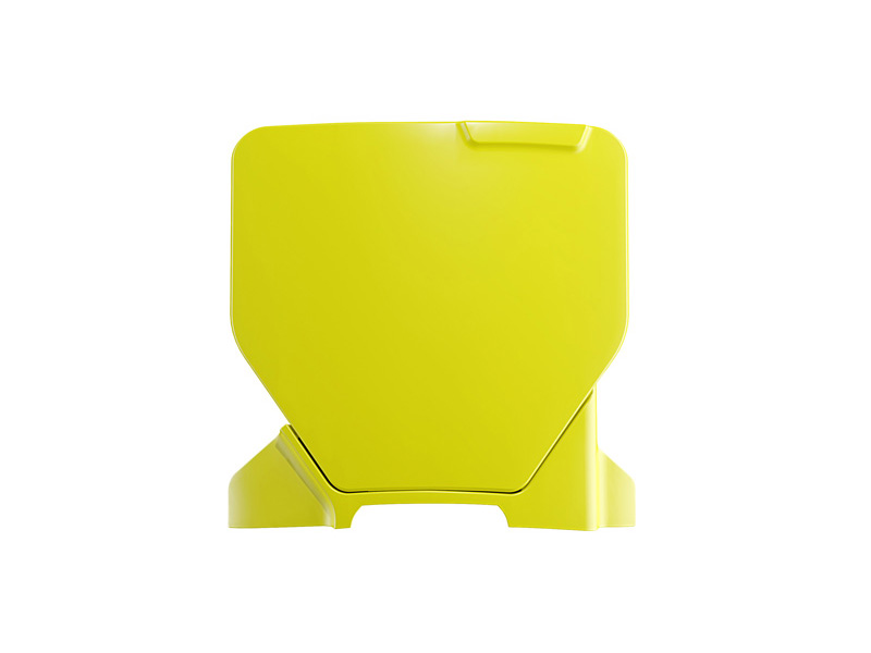 FRONT NUMBER PLATE HUSQVARNA TC 50 2024-2025, R-TECH R-TBHSQGQ0050 YELLOW image 1