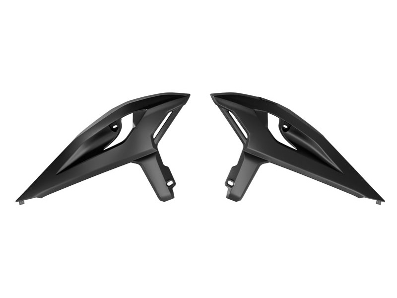 RADIATOR SHROUD BETA RR 125>480 R-TECH R-CVBETNR0025 BLACK image 1