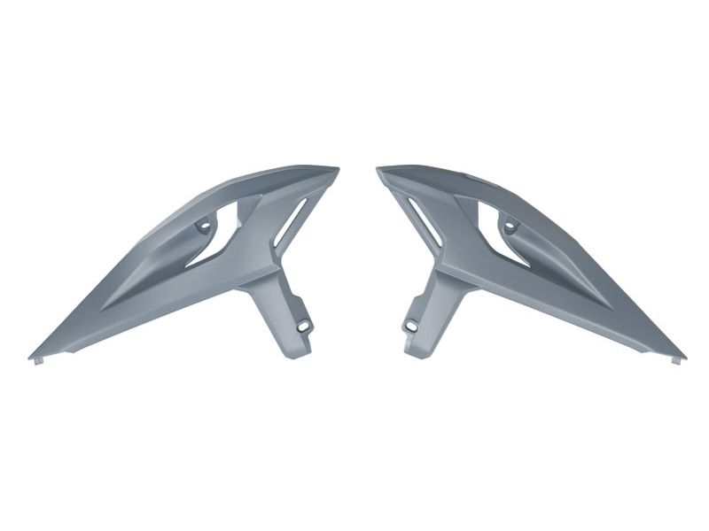 RADIATOR SHROUD BETA RR 125>480 R-TECH R-CVBETGR0025 QUANTUM GREY image 1