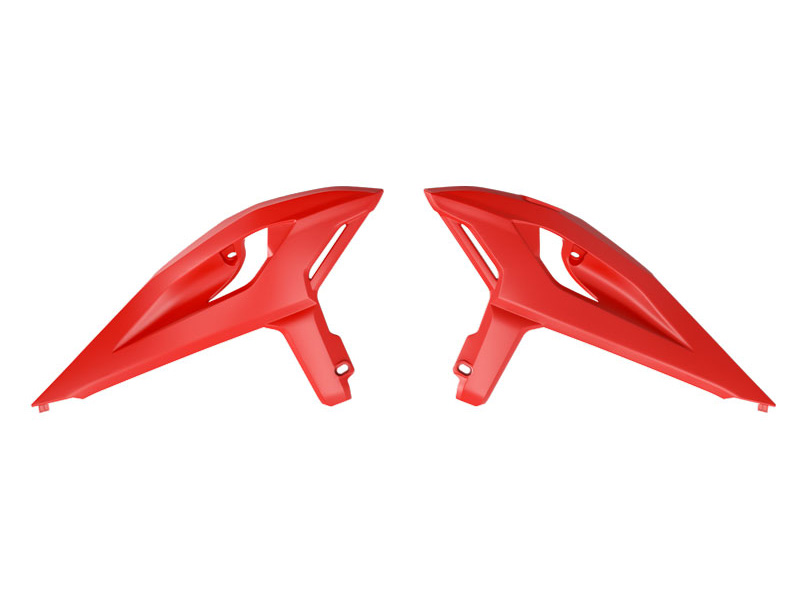 RADIATOR SHROUD BETA RR 125>480 R-TECH R-CVBETRS0025 RED image 1