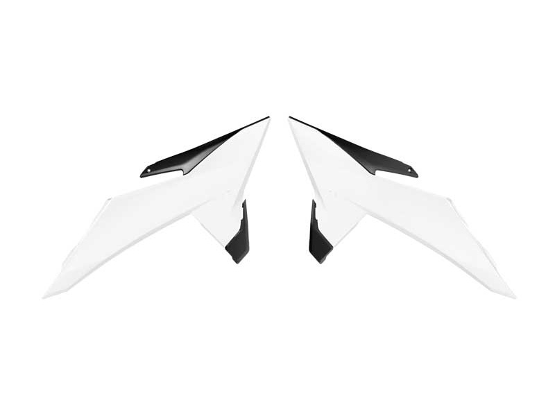 RADIATOR SHROUD KTM SX SXF 2025 R-TECH R-CVKTMBNNR25 WHITE BLACK image 1