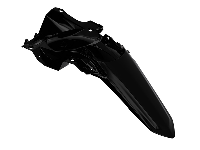 REAR FENDER 2026 YZ450F YAMAHA BLACK, R-TECH R-PPYZFNR0026 image 1