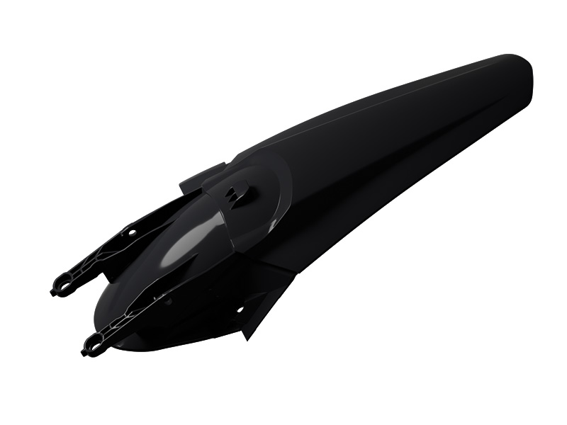 ENDURO REAR FENDER TRIUMPH TF 250-E / TF 450-E 2025-2026, R-TECH R-PPTRINR0026 BLACK image 1