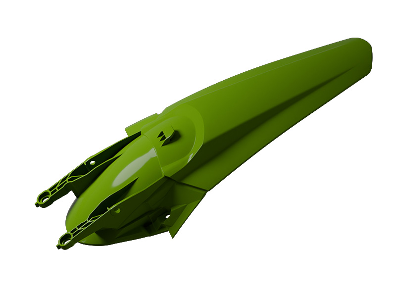 ENDURO REAR FENDER TRIUMPH TF 250-E / TF 450-E 2025-2026, R-TECH R-PPTRIVN0026 NAVY GREEN image 1