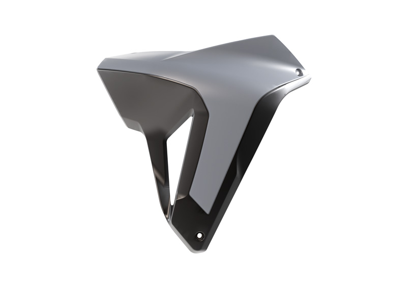 RADIATOR SCOOPS HONDA TRANSALP R-TECH GREY R-CVALPGRNR24 image 1