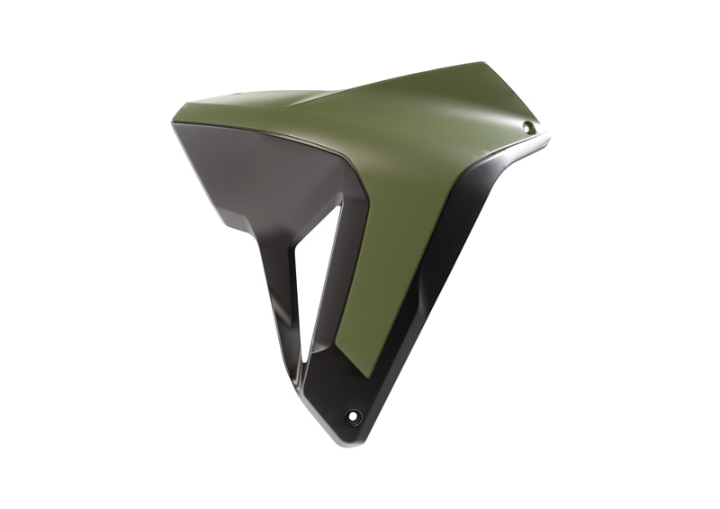 RADIATOR SCOOPS HONDA TRANSALP R-TECH NAVY GREEN R-CVALPVNNR24 image 1