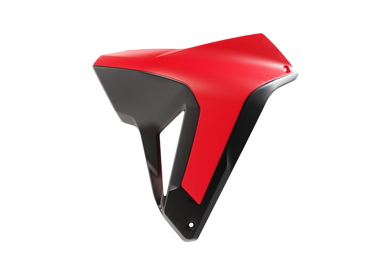 RADIATOR SCOOPS HONDA TRANSALP R-TECH RED R-CVALPRSNR24 image 1