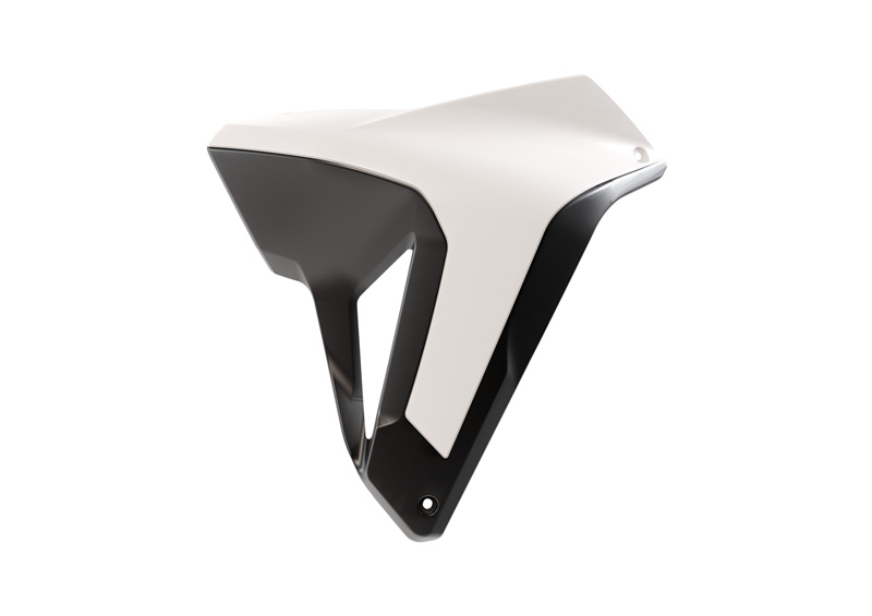 RADIATOR SCOOPS HONDA TRANSALP R-TECH WHITE R-CVALPBNNR24 image 1
