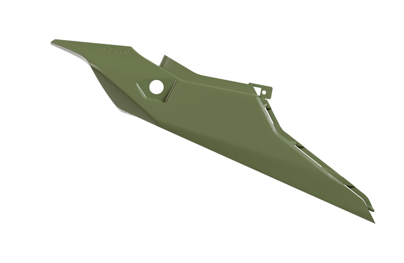 REAR SIDE PANEL HONDA TRANSALP R-TECH NAVY GREEN R-FILPALPVN24 image 1