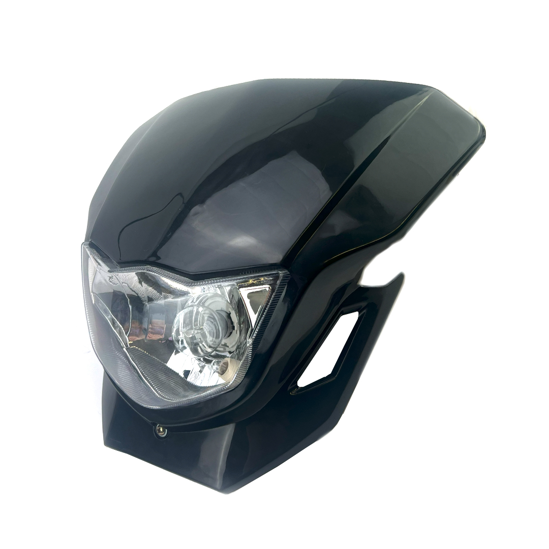HEADLIGHT UNIVERSAL DIRT HX HL021 BLACK thumbnail 2