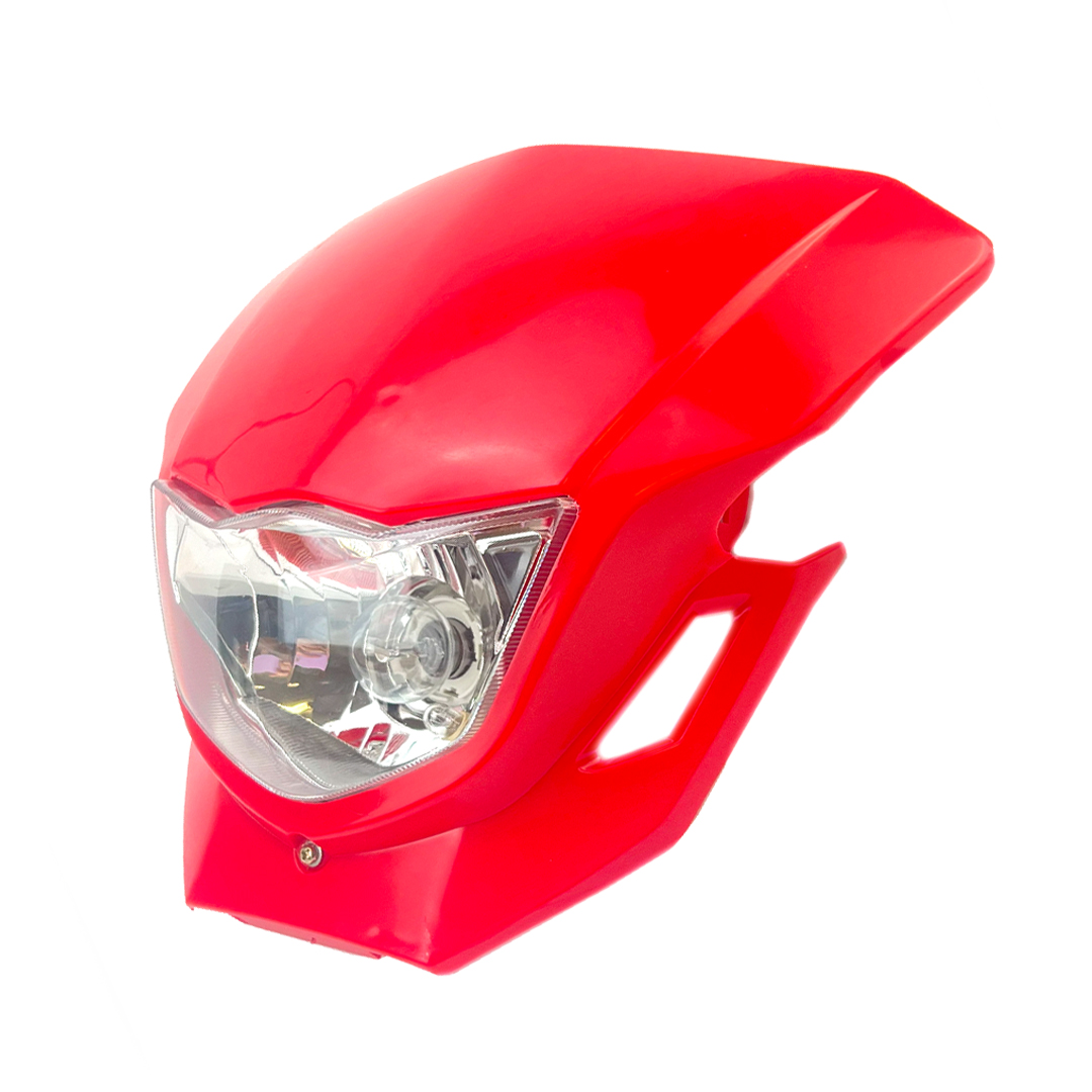 HEADLIGHT UNIVERSAL DIRT HX HL021 RED thumbnail 2