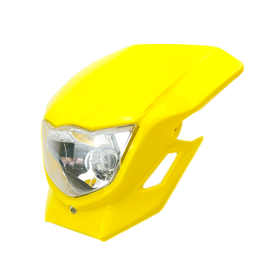 HEADLIGHT UNIVERSAL DIRT HX HL021 YELLOW thumbnail 2