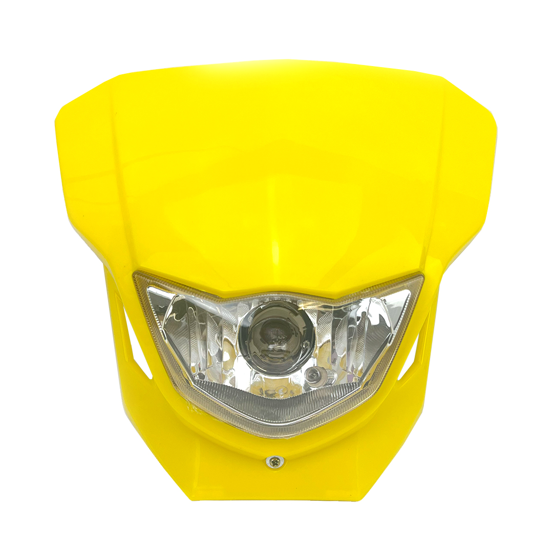 HEADLIGHT UNIVERSAL DIRT HX HL021 YELLOW image 1