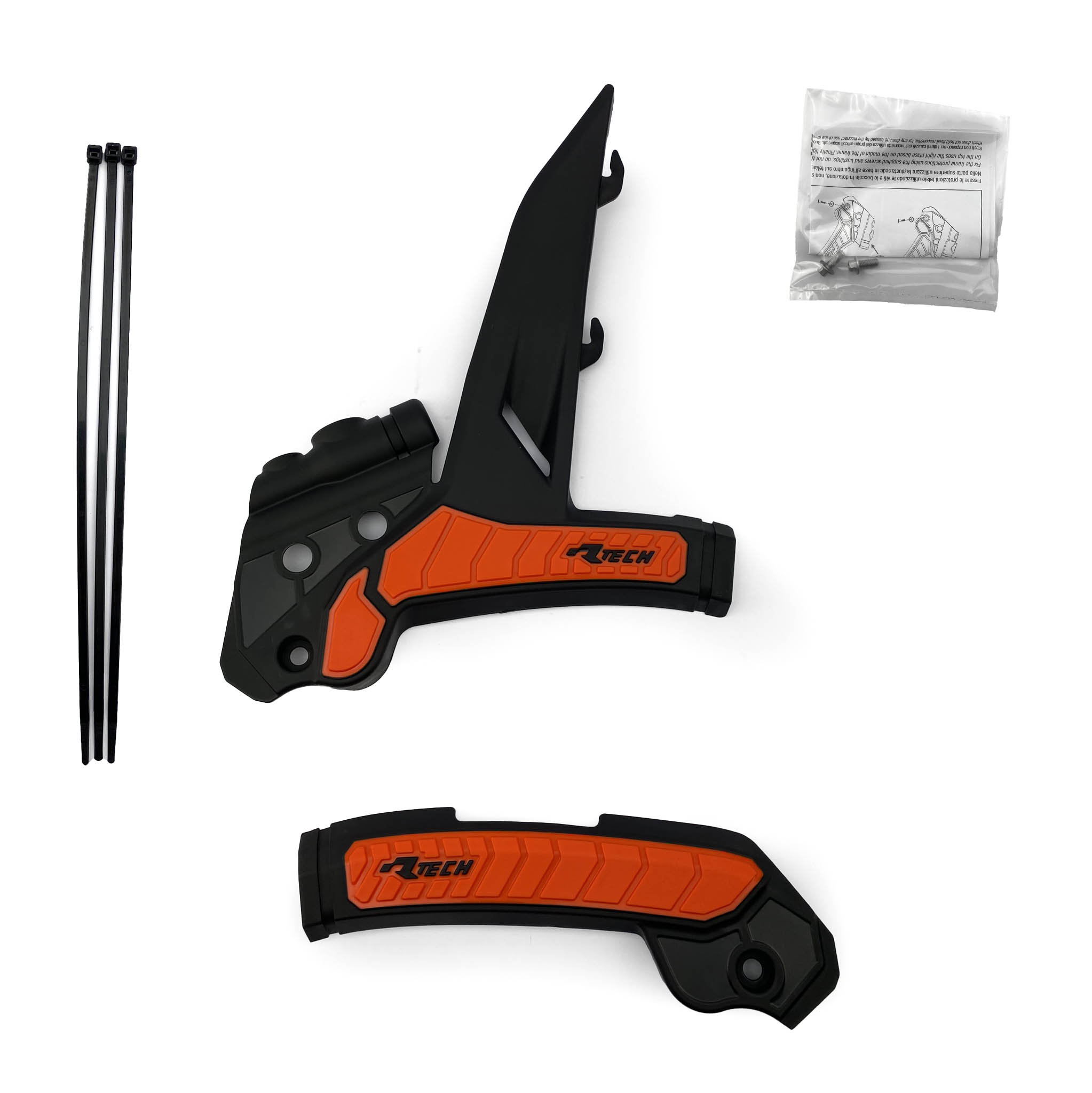 GRIPPY FRAME GUARD KTM 2023 SX/SX-F/XC-XCF BLACK/ORANGE, R-TECH R-PRTKTMNRAR3 thumbnail 2